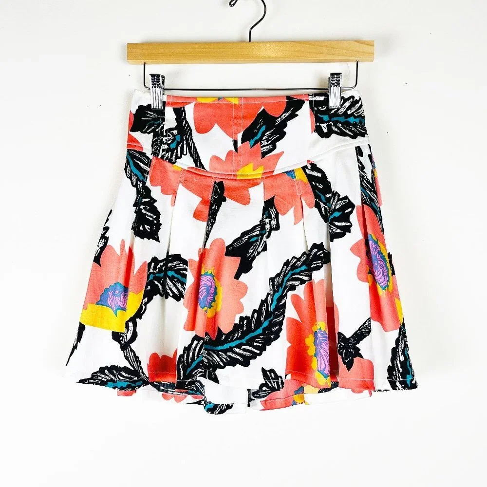 2/$20 Free People Floral Skater Skirt XS